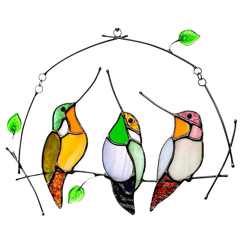 Multi-Color Bird Decoration Pendant Bird Color Window Hanging Decoration Color Bird Series Wall Art Sculpture Decoration
Multi-Color Bird Decoration Pendant Bird Color Window Hanging Decoration Color Bird Series Wall Art Sculpture Decoration