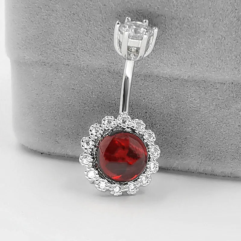 925 sterling silver body jewelry women round belly button ring garnet body piercing jewelry
925 sterling silver body jewelry women round belly button ring garnet body piercing jewelry