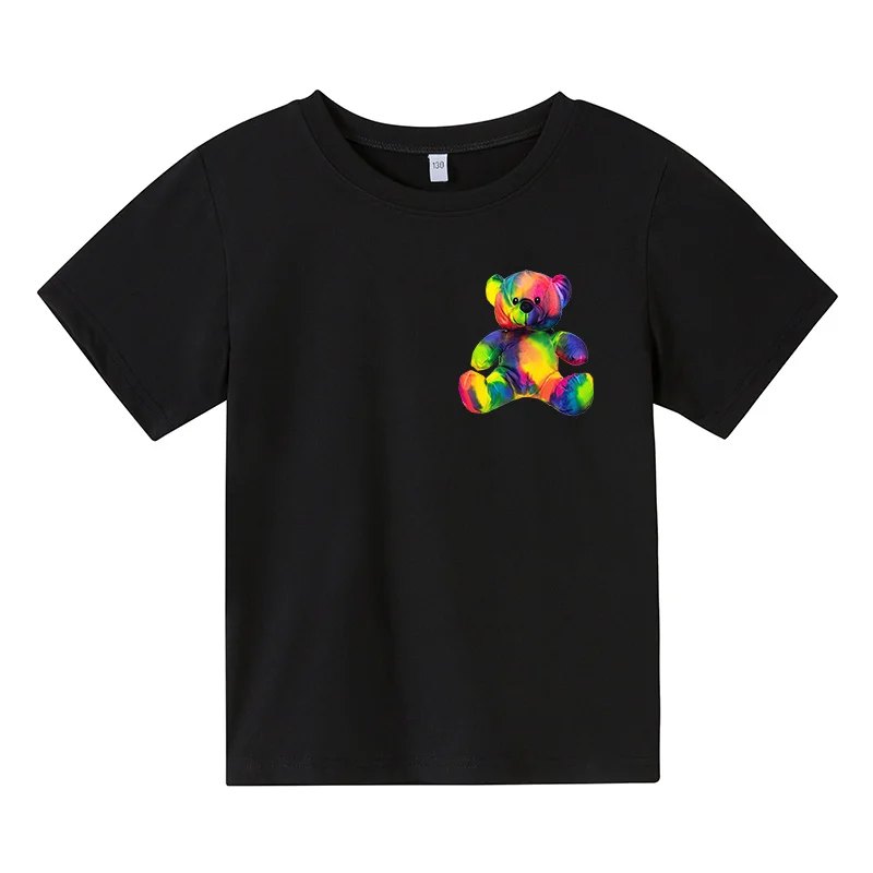 Summer New Toy Cartoon Bear Cute Children's Cotton t-shirt Kids Short Sleeve T-shirt Boys Girls Fun Clothing Baby Tops 4T-14T
Summer New Toy Cartoon Bear Cute Children's Cotton t-shirt Kids Short Sleeve T-shirt Boys Girls Fun Clothing Baby Tops 4T-14T