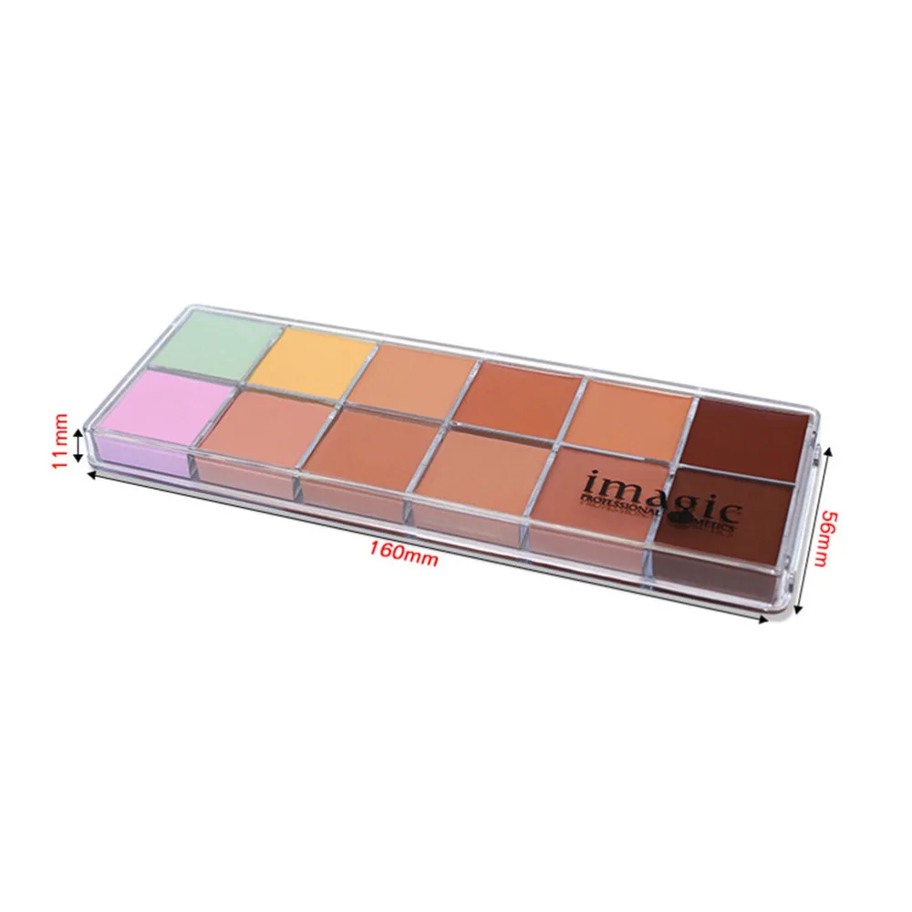 

12 Colors Professional Concealer Cosmetics Cream Highlighting Makeup Contouring Foundation Camouflage Color Corr