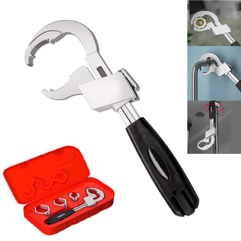 Large Opening Wrench Set Aluminum Alloy Adjustable Wrench Multifunctional Universal Open End Wrench Bathroom Repair Hand Tools
Large Opening Wrench Set Aluminum Alloy Adjustable Wrench Multifunctional Universal Open End Wrench Bathroom Repair Hand Tools