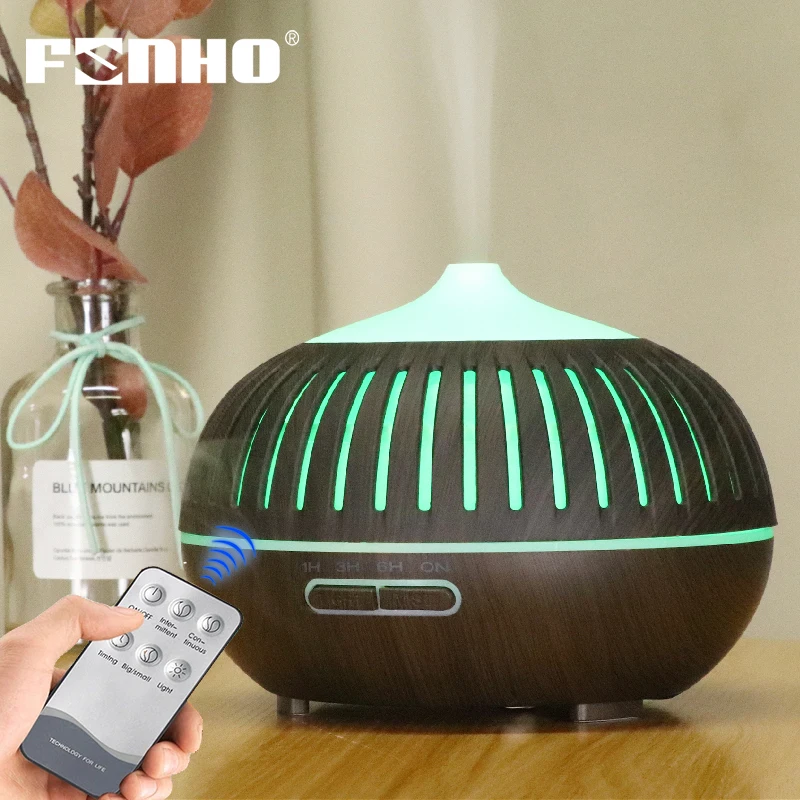 FUNHO 400ml Remote Control Aromatherapy Diffuser Ultrasonic Air Humidifier Aroma Diffuser Essential Oil Housing 7 LED Light
FUNHO 400ml Remote Control Aromatherapy Diffuser Ultrasonic Air Humidifier Aroma Diffuser Essential Oil Housing 7 LED Light