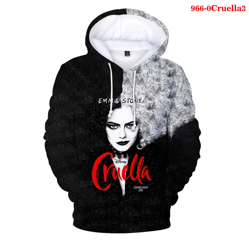 Cruella Cosplay Hoodie 3D Print Sweatshirt Casual Streetwear Men Women Hip Hop Streetwear Pullover Hoodies Cruella Sweatshirts
Cruella Cosplay Hoodie 3D Print Sweatshirt Casual Streetwear Men Women Hip Hop Streetwear Pullover Hoodies Cruella Sweatshirts