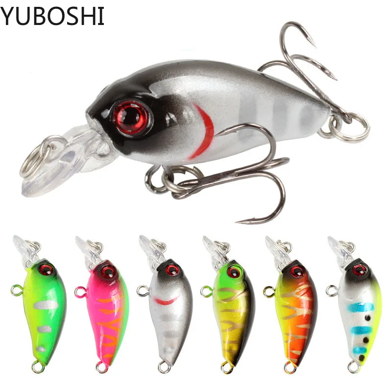 Рыболовная приманка YUBOSHI Minnow 4.5CM4.2g Topwater жесткая воблер для ловли карпа в полоску