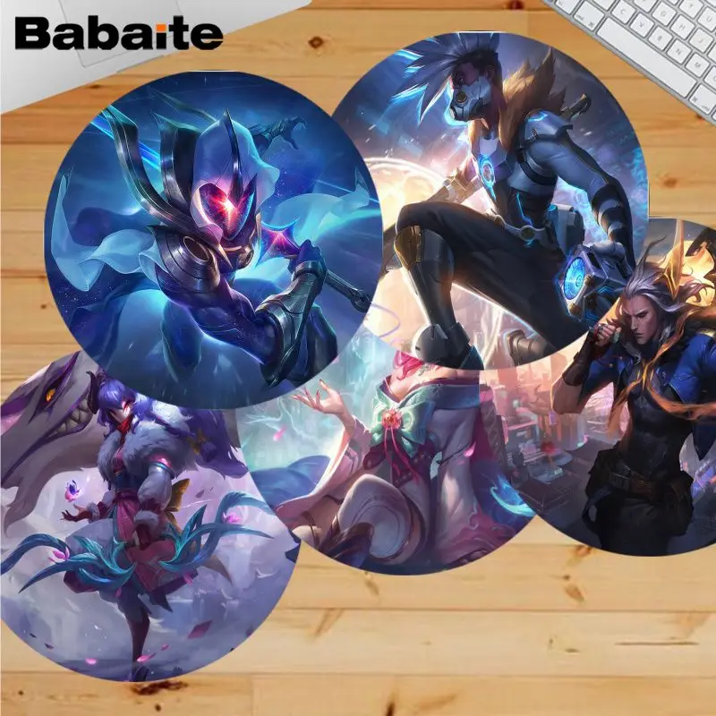 Babaite Vintage Cool League of Legends latest skin Laptop Computer round desk pads Mousepad gaming Mousepad Rug For PC Notebook
Babaite Vintage Cool League of Legends latest skin Laptop Computer round desk pads Mousepad gaming Mousepad Rug For PC Notebook