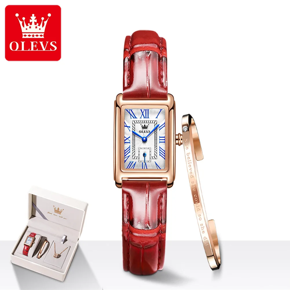 OLEVS Suit Rose Gold Bangle Luxury Watches Leather Retro Rectangle Ladies Quartz Wristwatches Fashion Casual Women Dress Watch
OLEVS Suit Rose Gold Bangle Luxury Watches Leather Retro Rectangle Ladies Quartz Wristwatches Fashion Casual Women Dress Watch