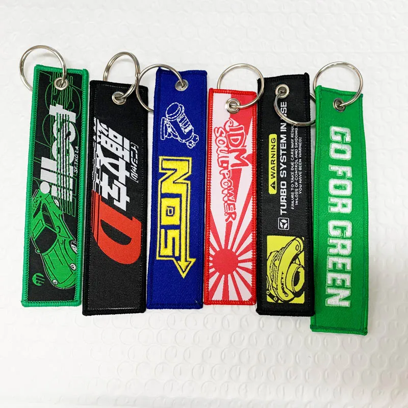 1PCS JDM Car Motorcycle Keychain For Illset Initial D Turbo NOS Embroidery Fashion Tags Key ring Auto Motorcycle Accessories
1PCS JDM Car Motorcycle Keychain For Illset Initial D Turbo NOS Embroidery Fashion Tags Key ring Auto Motorcycle Accessories