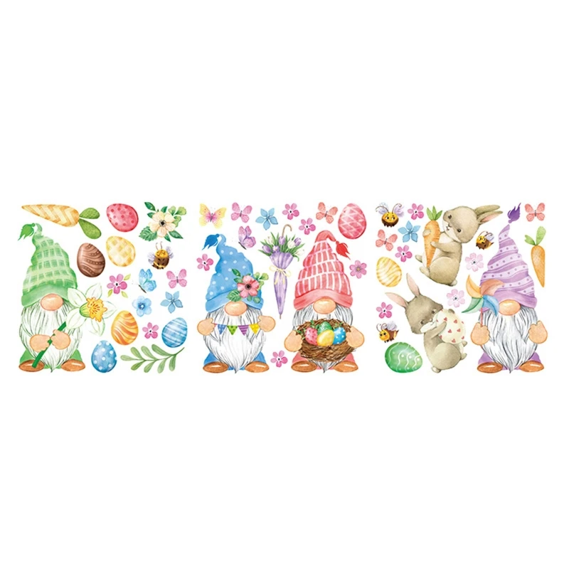 Happy Easter Window Clings Gnome Bunny Eggs Wall Sticker Glass Static Decals Self-adhesive Refrigerator Stickers
Happy Easter Window Clings Gnome Bunny Eggs Wall Sticker Glass Static Decals Self-adhesive Refrigerator Stickers