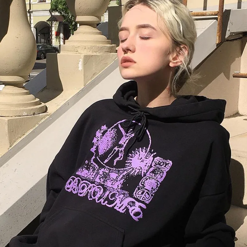 B-TOTO American Retro Trendy Brand Hooded Sweater Women Black Trendy Ins European And American Street Loose 2022 New Fashion
B-TOTO American Retro Trendy Brand Hooded Sweater Women Black Trendy Ins European And American Street Loose 2022 New Fashion