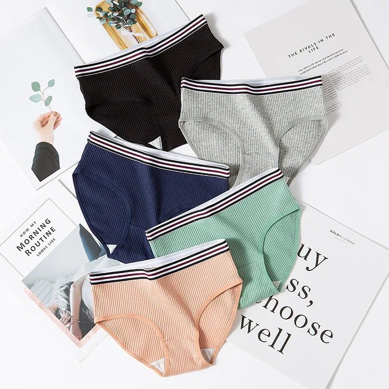 6PCS/LOT Women Panties Lady Cotton Underwear breathable Sexy Lingerie Briefs solid panties Cueca Calcinhas Girls Cute Panty | Женская