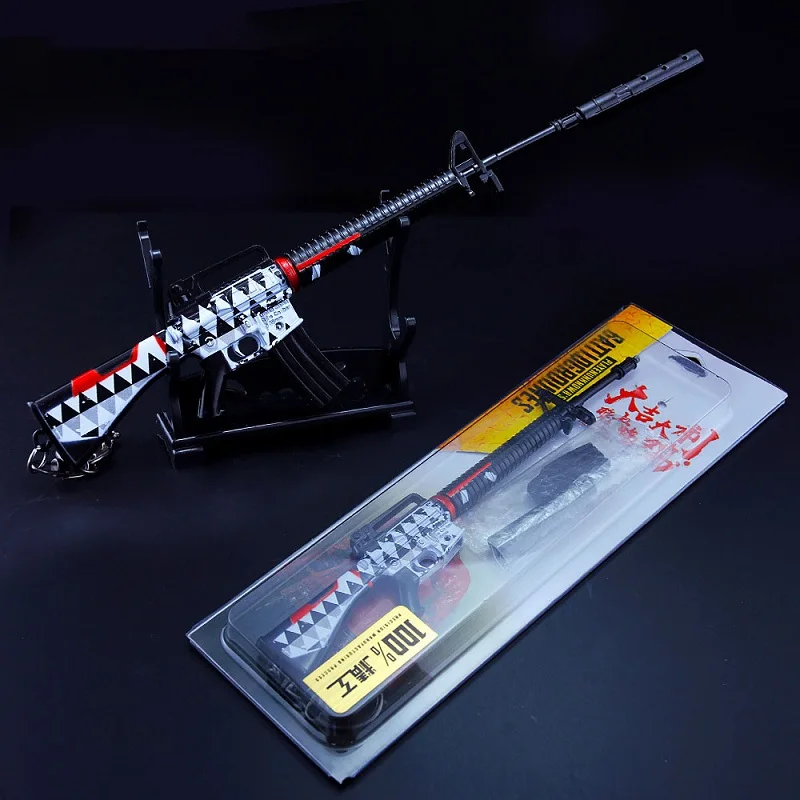 Alloy Weapon Model Jedi Battle Royale Chicken Game Peripheral Weapon Furious M16a4 Alloy Gun Model Toy Keychain Pendant 
Alloy Weapon Model Jedi Battle Royale Chicken Game Peripheral Weapon Furious M16a4 Alloy Gun Model Toy Keychain Pendant
