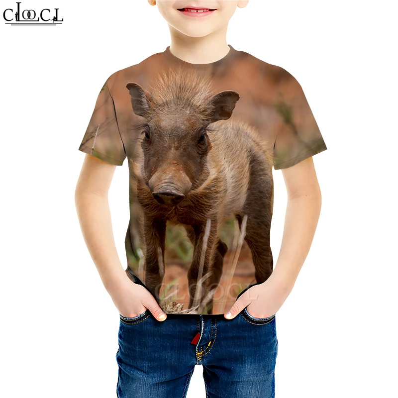 Wild Animals Wild Boar T Shirt 3D Print Pig T Shirts Cute Boy Girl Short Sleeve Kids Casual Children's Pullovers M195
Wild Animals Wild Boar T Shirt 3D Print Pig T Shirts Cute Boy Girl Short Sleeve Kids Casual Children's Pullovers M195