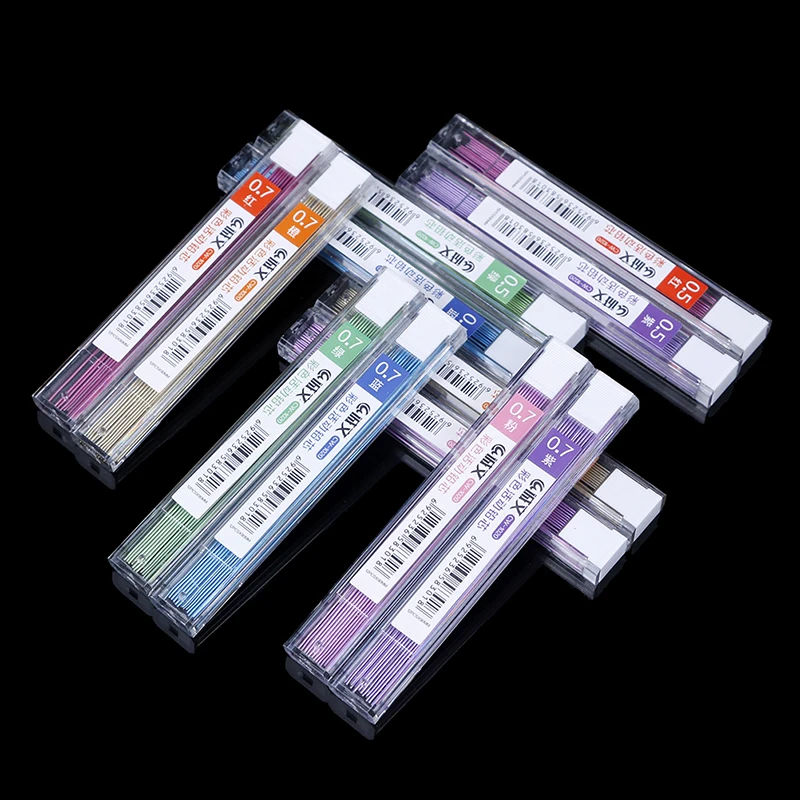 0.7mm Brand New Colorful Mechanical Pencil Lead Art Sketch Drawing Color Lead Writes In Grey School Office Supplies
0.7mm Brand New Colorful Mechanical Pencil Lead Art Sketch Drawing Color Lead Writes In Grey School Office Supplies
