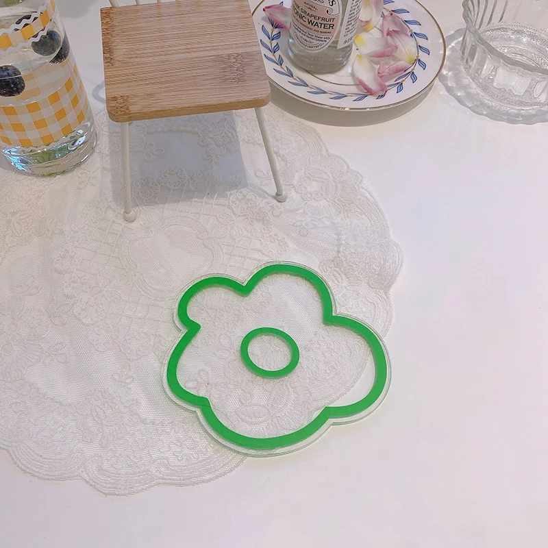 Cute Flower Shape Coasters Acrylic Coasters for Drinks Away from Stain and Scratches For Home Kitchen MD7
Cute Flower Shape Coasters Acrylic Coasters for Drinks Away from Stain and Scratches For Home Kitchen MD7