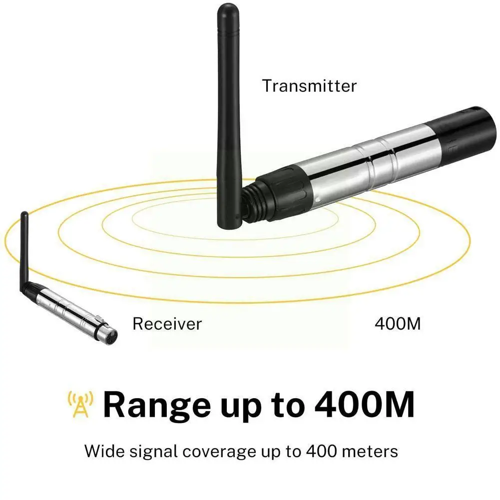 DMX512 Wireless 2.4G Transmitter Built-in Battery Receiver Lights Lighting Effect DMX US Emissor DMX Controller Stage A2Q2
DMX512 Wireless 2.4G Transmitter Built-in Battery Receiver Lights Lighting Effect DMX US Emissor DMX Controller Stage A2Q2