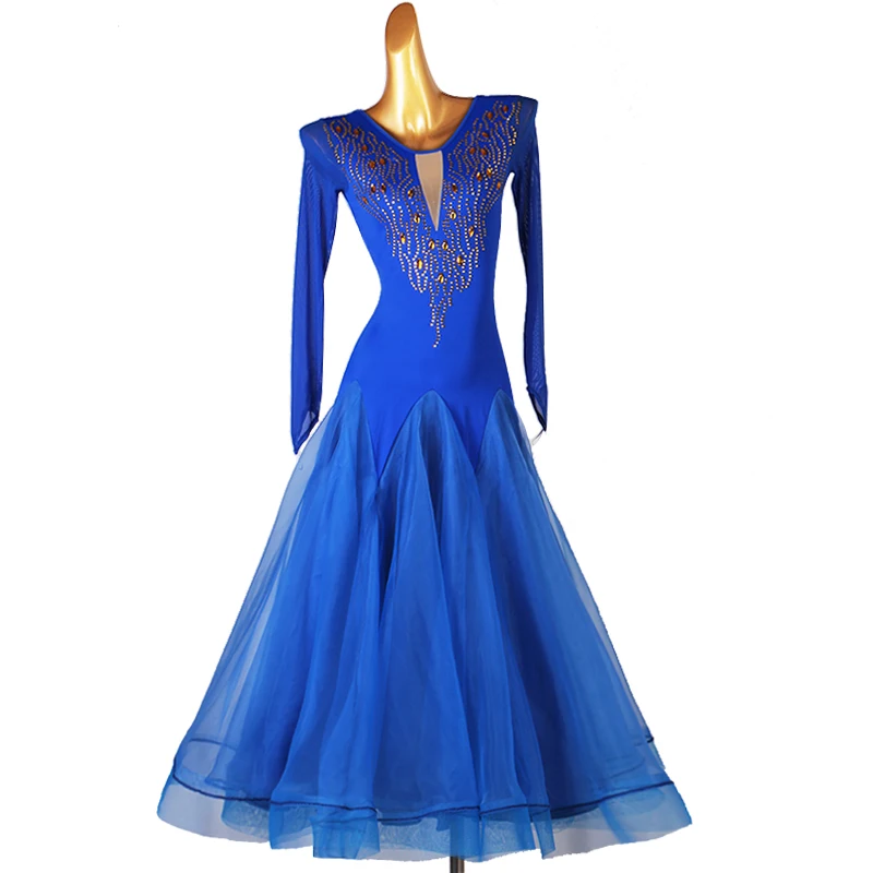 High-end Customized Royal Blue Ballroom Dance Professional Stage Competition Performance Costume Female Adult Dance Big Skirt
High-end Customized Royal Blue Ballroom Dance Professional Stage Competition Performance Costume Female Adult Dance Big Skirt