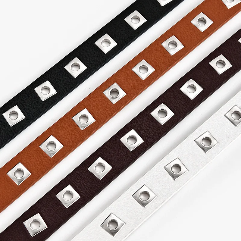 2020 Women Waist Belt Hollow Rivets PU Leather Strap Slim Waistband Female Jeans Apparel Accessories
2020 Women Waist Belt Hollow Rivets PU Leather Strap Slim Waistband Female Jeans Apparel Accessories
