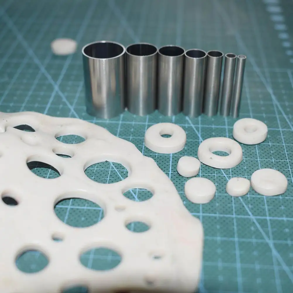 7Pcs/lot Stainless Steel Pottery Clay Cutter Tools Small Round Cutting Mold Clay Tools Diy Handmade Crafts
7Pcs/lot Stainless Steel Pottery Clay Cutter Tools Small Round Cutting Mold Clay Tools Diy Handmade Crafts