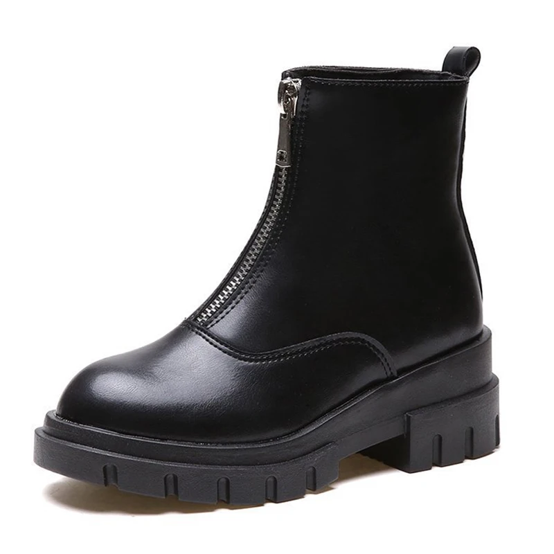 Autumn Women Shoes Women Boot Ankle Botas Square Heel Platform Boots 2021 Winter Leather Female Footwear Zip Punk Ladies Fashion
Autumn Women Shoes Women Boot Ankle Botas Square Heel Platform Boots 2021 Winter Leather Female Footwear Zip Punk Ladies Fashion
