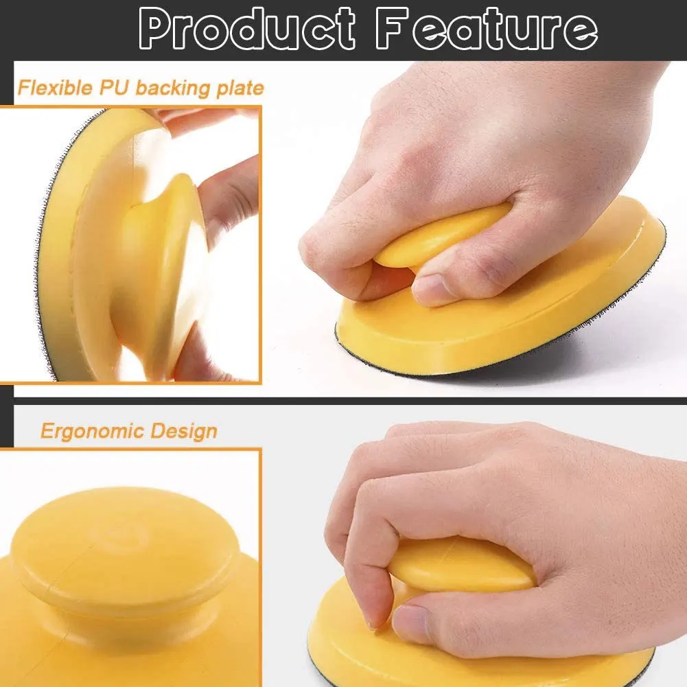 Hand Sanding Block 5 Inch Handheld Sanding Holder With Hook & Loop Block Pad For Wood Furniture Drywall Car Polishing Pad New
Hand Sanding Block 5 Inch Handheld Sanding Holder With Hook & Loop Block Pad For Wood Furniture Drywall Car Polishing Pad New