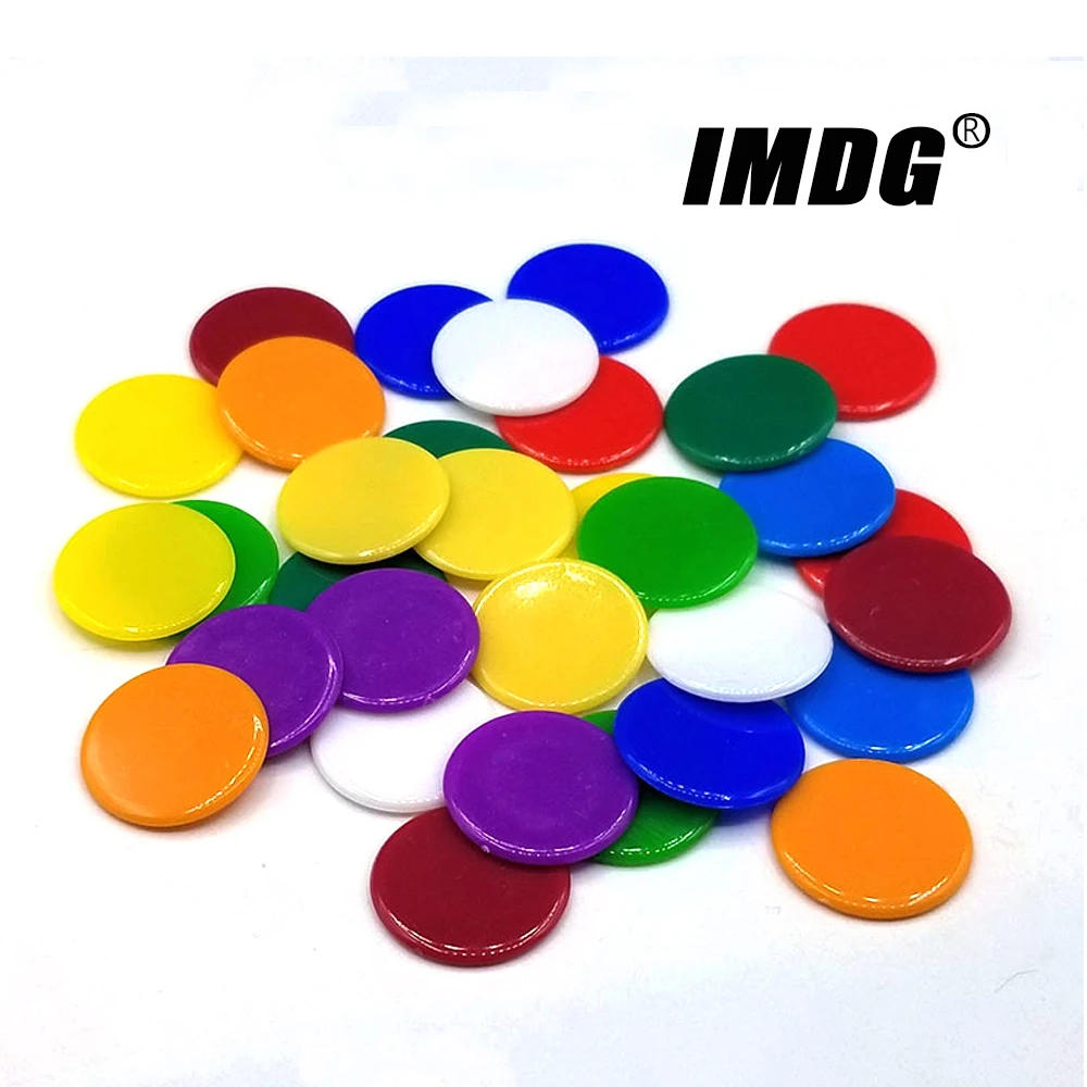 100pcs/Set 19mm Plastic Chips DIY Tokens Color Board Game Coins Bingo Accessories Teaching Game Coins
100pcs/Set 19mm Plastic Chips DIY Tokens Color Board Game Coins Bingo Accessories Teaching Game Coins