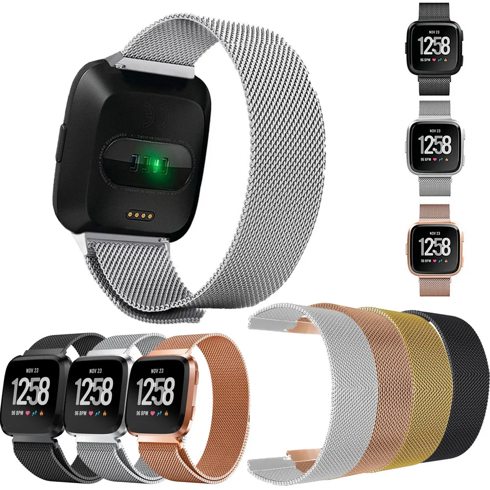 New For Fitbit Versa sport Watch Band Replacement Magnetic Clasp Stainless Steel Strap Wristwatch Quick installation accessories
New For Fitbit Versa sport Watch Band Replacement Magnetic Clasp Stainless Steel Strap Wristwatch Quick installation accessories