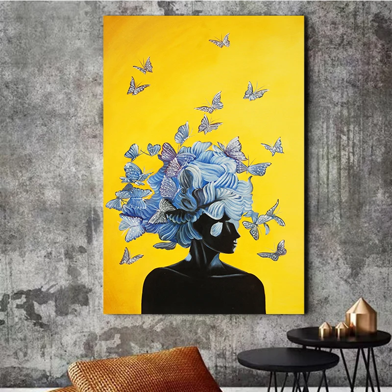 Butterfly Girl Modern Wall Art Canvas Paintings Black Woman Canvas Art Posters And Prints African Girl Pictures Home Wall Decor
Butterfly Girl Modern Wall Art Canvas Paintings Black Woman Canvas Art Posters And Prints African Girl Pictures Home Wall Decor