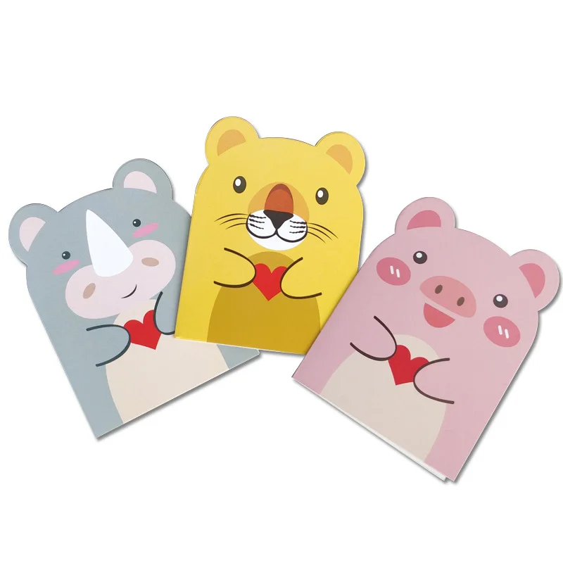 20pcs/Set Cute Cartoon Animal Shape Small Cards Wedding Invitation Greeting Thank You Card Happy birthday Fold Without Envelope
20pcs/Set Cute Cartoon Animal Shape Small Cards Wedding Invitation Greeting Thank You Card Happy birthday Fold Without Envelope