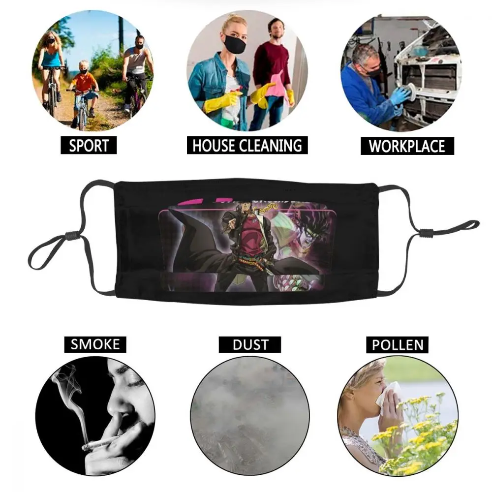 Jotaro Kujo Stardust Crusaders Face Mask Jojo's Bizarre Adventure Anti Haze Dustproof Protection Cover Unisex Respirator Muffle
Jotaro Kujo Stardust Crusaders Face Mask Jojo's Bizarre Adventure Anti Haze Dustproof Protection Cover Unisex Respirator Muffle