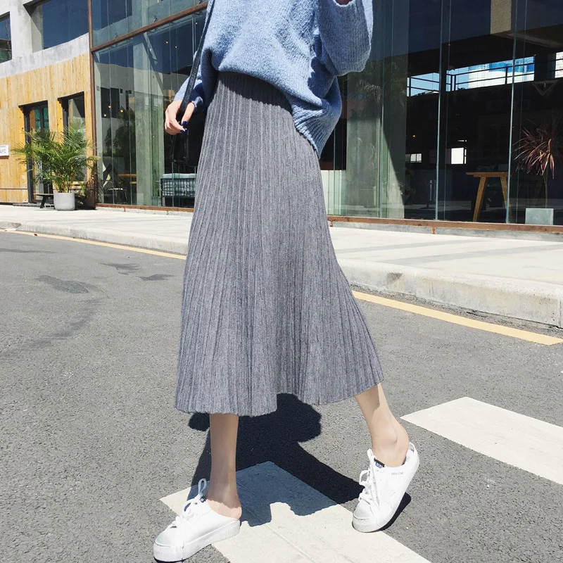 Осень-зима 2020, новая Корейская эластичная облегающая простая вязаная юбка с высокой талией, повседневная Универсальная Женская длинная юбк...
Осень-зима 2020, новая Корейская эластичная облегающая простая вязаная юбка с высокой талией, повседневная Универсальная Женская длинная юбк...