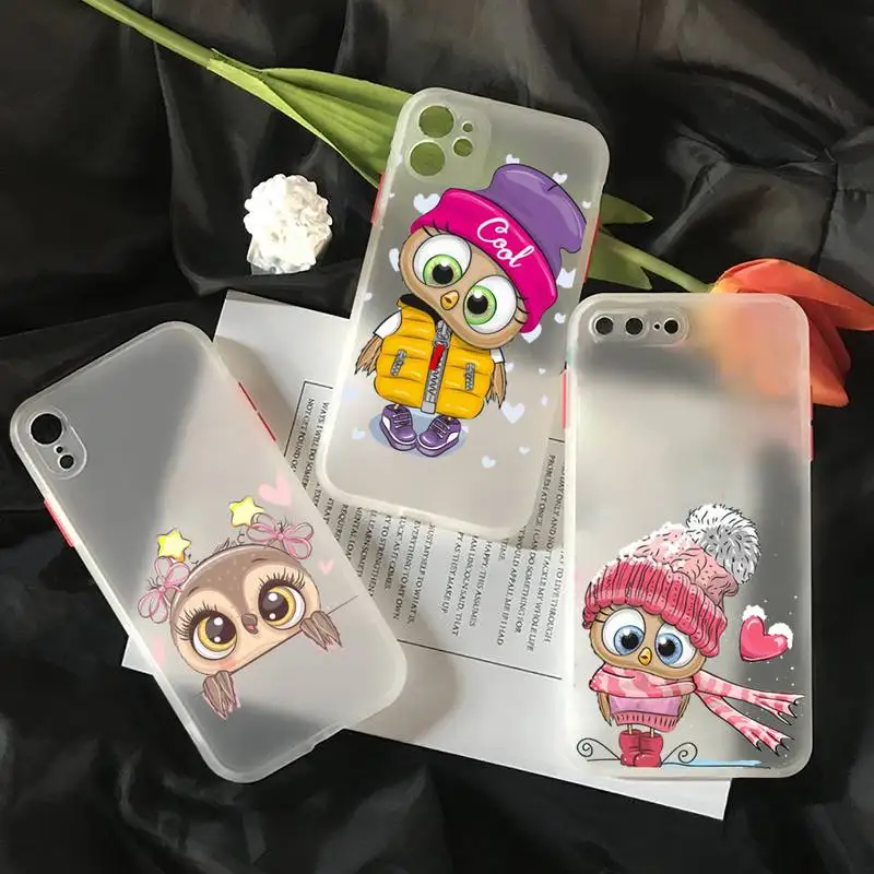 Cute animal Owl Phone Case matte transparent For iphone 7 8 11 12 plus mini x xs xr pro max cover
Cute animal Owl Phone Case matte transparent For iphone 7 8 11 12 plus mini x xs xr pro max cover