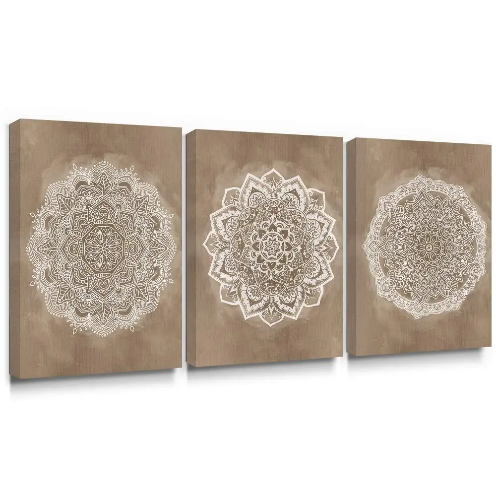 Mandala Wall Art Boho Canvas Painting Brown Posters for Rustic Bedroom Bathroom Office Abstract Home Decor Picture Geometry
Mandala Wall Art Boho Canvas Painting Brown Posters for Rustic Bedroom Bathroom Office Abstract Home Decor Picture Geometry