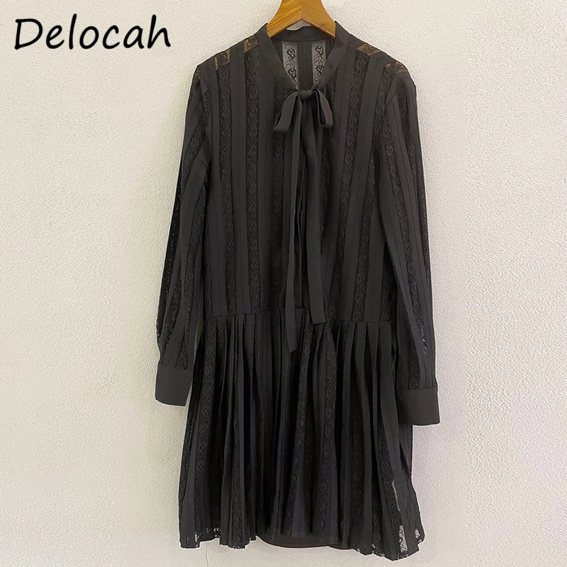 Delocah новые 2021 осенние женские модные взлетно-посадочной полосы вечерние мини-платье с длинными рукавами и бантом черного цвета с рисунком; Ж...
Delocah новые 2021 осенние женские модные взлетно-посадочной полосы вечерние мини-платье с длинными рукавами и бантом черного цвета с рисунком; Ж...