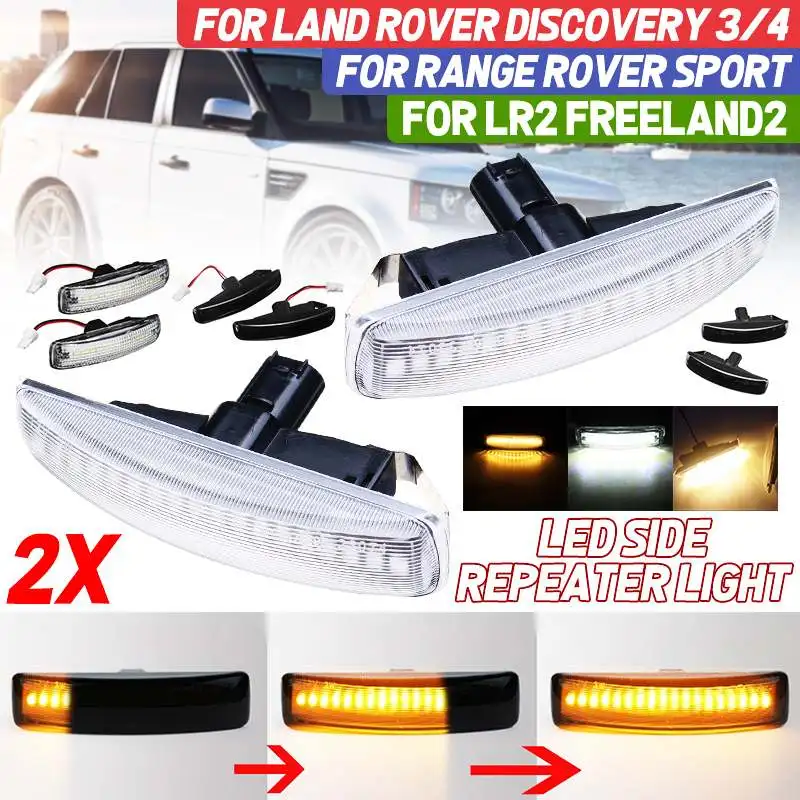 2x LED Dynamic Side Marker Reapeater Light for Land Rover Freeland 2 Discovery 3 4 Rover Sport L320 Turn Signal Lights Lamp
2x LED Dynamic Side Marker Reapeater Light for Land Rover Freeland 2 Discovery 3 4 Rover Sport L320 Turn Signal Lights Lamp