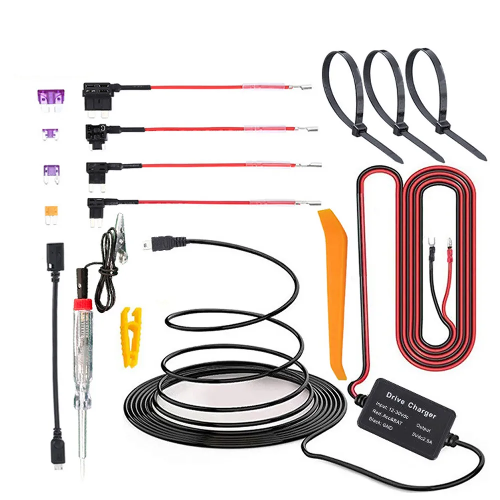 DC 12-30V 5V 2A 3.2M Mini Plug Car Charger Hard Wire Hardwire Kit For Dash Cam Reaview Mirror Camera GPS Auto Charging
DC 12-30V 5V 2A 3.2M Mini Plug Car Charger Hard Wire Hardwire Kit For Dash Cam Reaview Mirror Camera GPS Auto Charging