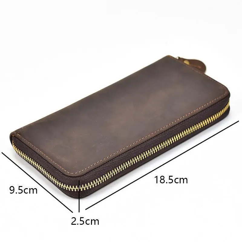 YourSeason Men 2021 Retro Long Wallets And Purses Casual Solid Multi-card Position Boys Crazy Horse Leather Wallet Card Holder
YourSeason Men 2021 Retro Long Wallets And Purses Casual Solid Multi-card Position Boys Crazy Horse Leather Wallet Card Holder