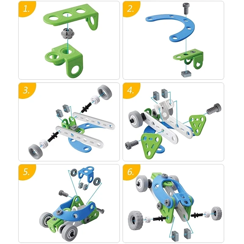 DIY Detachable Engineering Vehicle Car Screw Nut Installed Deformation Car Set Educational Model Diecast Cars Toys For Kids
DIY Detachable Engineering Vehicle Car Screw Nut Installed Deformation Car Set Educational Model Diecast Cars Toys For Kids