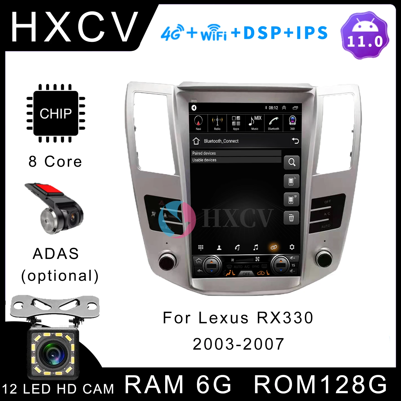 Vertical Screen Tesla Style Android car radio For Lexus RX330 2003-2007 gps navigator for car DAB+ Carplay 2003 2004 2005 2006
Vertical Screen Tesla Style Android car radio For Lexus RX330 2003-2007 gps navigator for car DAB+ Carplay 2003 2004 2005 2006
