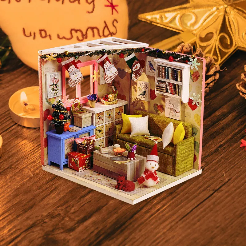 Doll House Furniture Diy 3D Wooden Handmade Made Miniaturas With Furnitures Building Dollhouse Creative Assembly Customized Toys
Doll House Furniture Diy 3D Wooden Handmade Made Miniaturas With Furnitures Building Dollhouse Creative Assembly Customized Toys