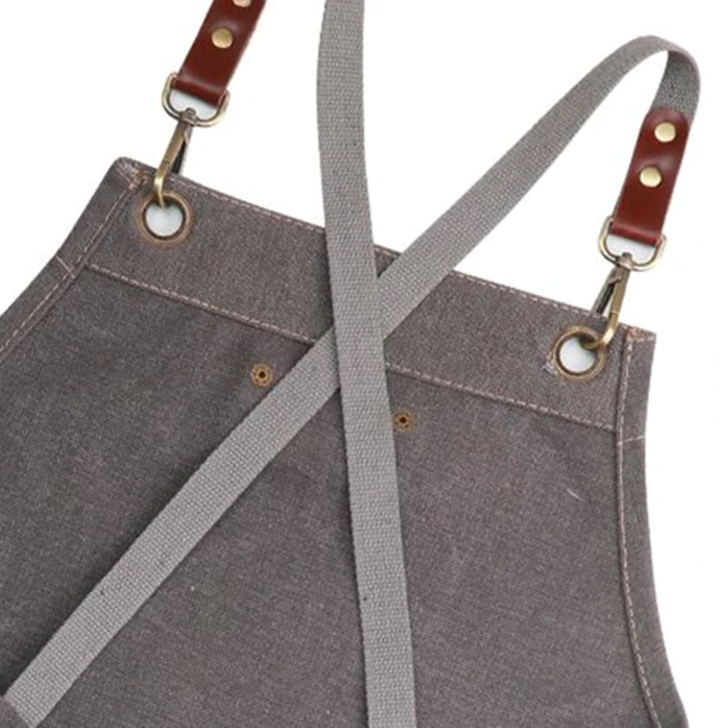 Canvas Work Apron, Multifunction Tool Aprons with Pockets Back Cross Workshop Apron for Carpenters Gardener Barber Chefs 
Canvas Work Apron, Multifunction Tool Aprons with Pockets Back Cross Workshop Apron for Carpenters Gardener Barber Chefs