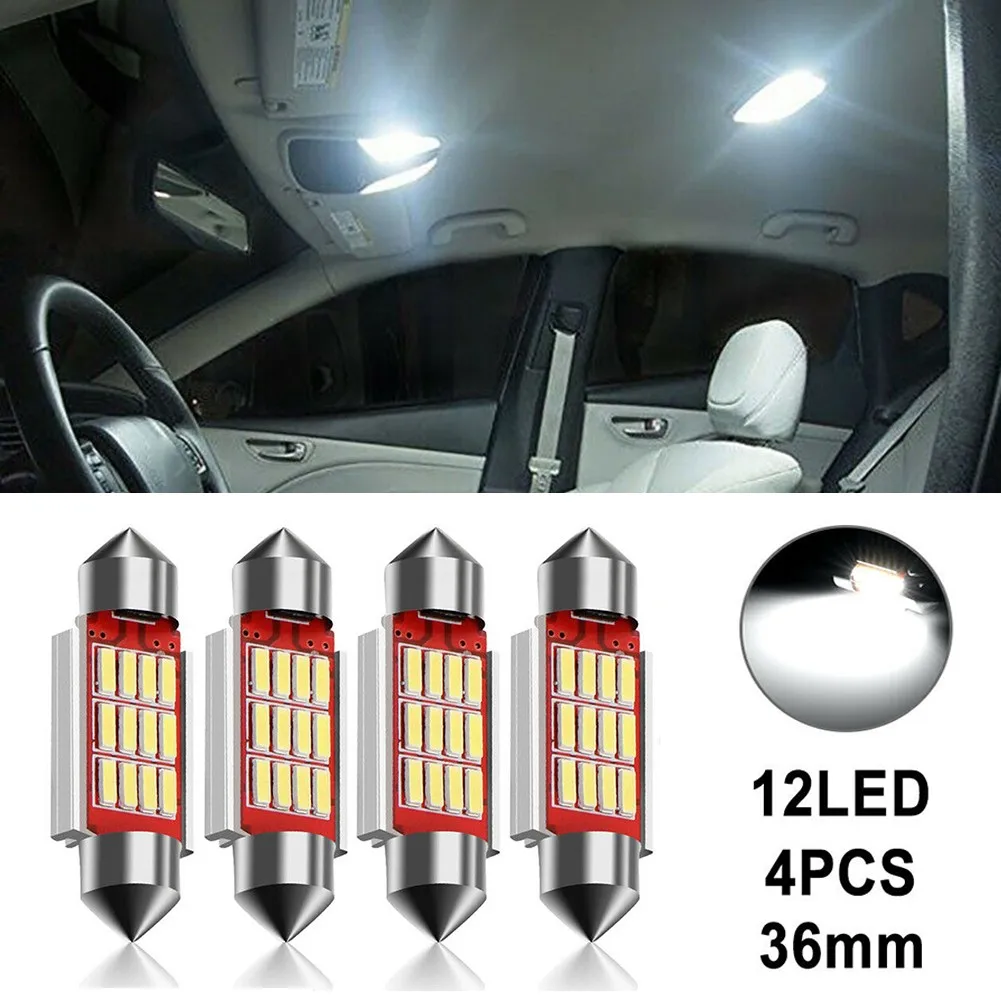 4pcs 36mm Car Festoon Light Bulbs Lamps White LED 12 SMD No Error Canbus Auto Interior Reading Lamp Warm White
4pcs 36mm Car Festoon Light Bulbs Lamps White LED 12 SMD No Error Canbus Auto Interior Reading Lamp Warm White
