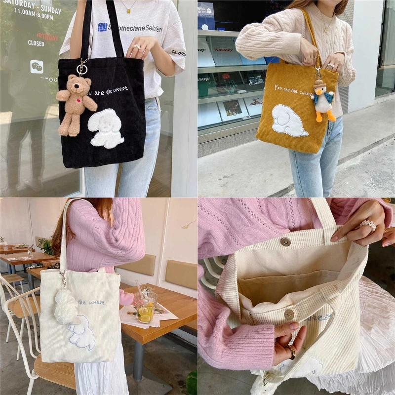 Women Lady Girl Corduroy Handbag Shoulder Bag Messenger Satchel Student Tote Purse
Women Lady Girl Corduroy Handbag Shoulder Bag Messenger Satchel Student Tote Purse