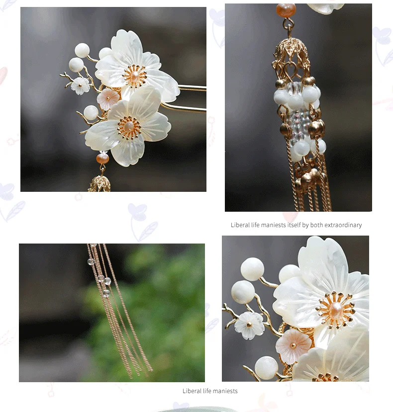 Chinese Metal Style Double Shell Flower Tassel Hair Sticks Vintage Design Women Hair Accessories Vintage Jewelry Headwear
Chinese Metal Style Double Shell Flower Tassel Hair Sticks Vintage Design Women Hair Accessories Vintage Jewelry Headwear