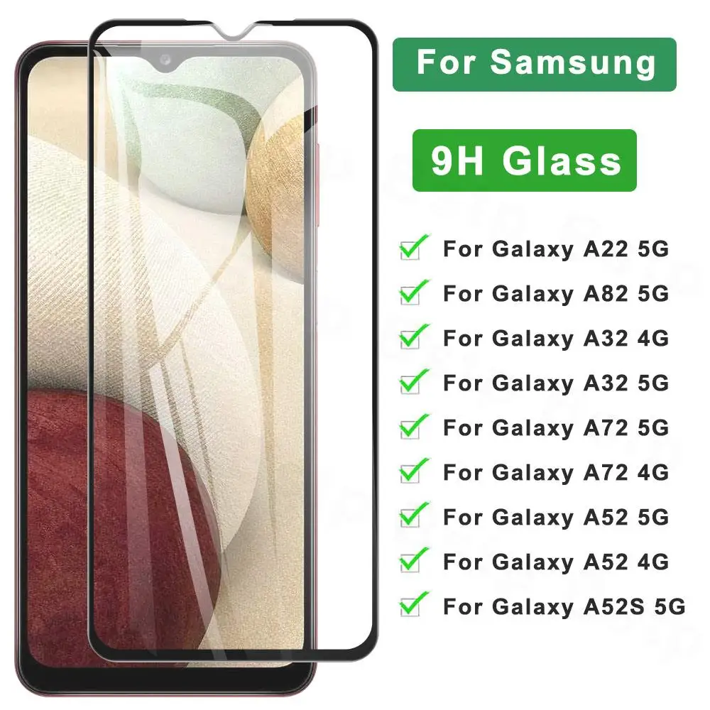 9H Full Protective Glass For Samsung Galaxy A52S A52 A72 A32 A22 A82 A12 A42 5G Tempered Screen Protector For Samsung A 72 Glass 
9H Full Protective Glass For Samsung Galaxy A52S A52 A72 A32 A22 A82 A12 A42 5G Tempered Screen Protector For Samsung A 72 Glass