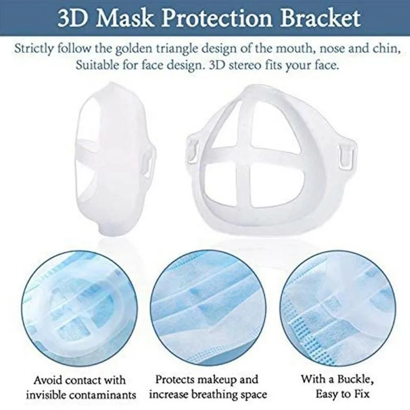 6Pcs/Set 3D Mouth Mask Support Respirator Breath Holder Grade Silicone Holder Breathable Valve Support For Mask Food Parts A8Q4
6Pcs/Set 3D Mouth Mask Support Respirator Breath Holder Grade Silicone Holder Breathable Valve Support For Mask Food Parts A8Q4