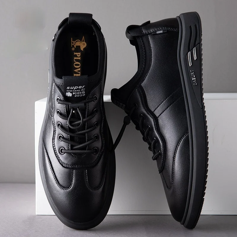 Black Men Flats Casual PU Leather Moccasins Handmade Casual Shoe Simple Outdoor Leisure Loafers Man Sneakers
Black Men Flats Casual PU Leather Moccasins Handmade Casual Shoe Simple Outdoor Leisure Loafers Man Sneakers