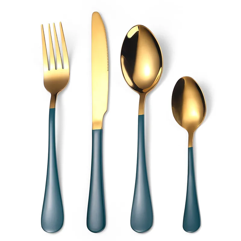 Green Gold Knife Fork Spoon Set 304 Stainless Steel Cutlery Tableware Set Dishwasher Safe Dinnerware Dinner Sets 24pcs Golden
Green Gold Knife Fork Spoon Set 304 Stainless Steel Cutlery Tableware Set Dishwasher Safe Dinnerware Dinner Sets 24pcs Golden