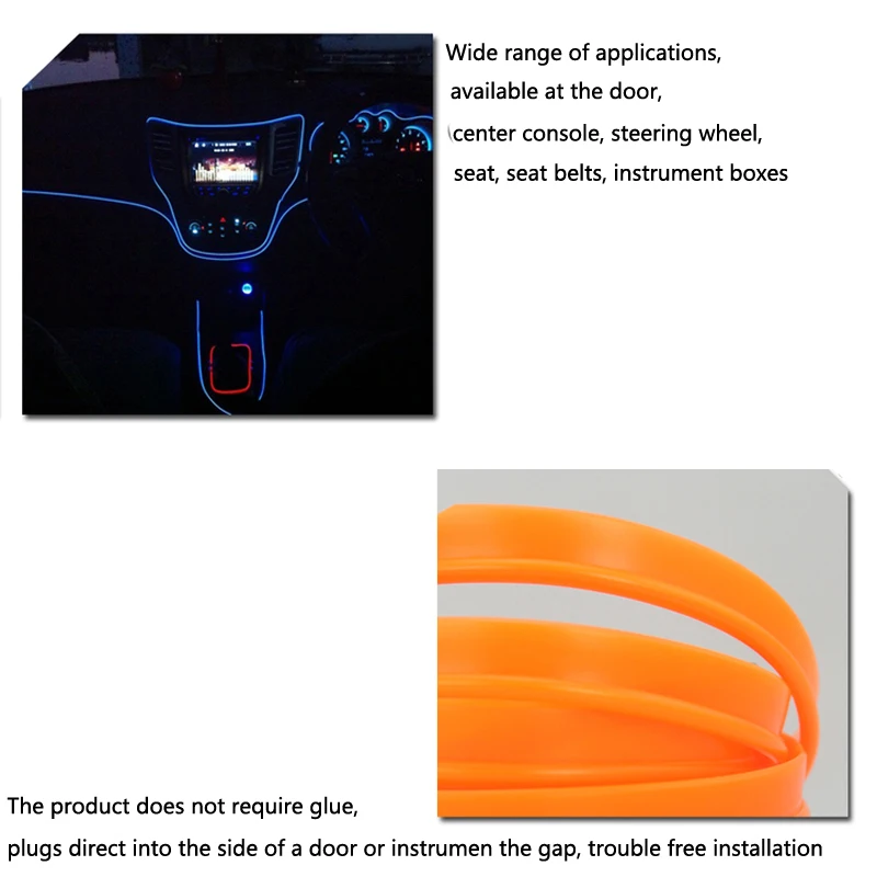 Светодиодная лента для автомобиля декоративный неоновый светильник KIA RIO K2 Hyundai