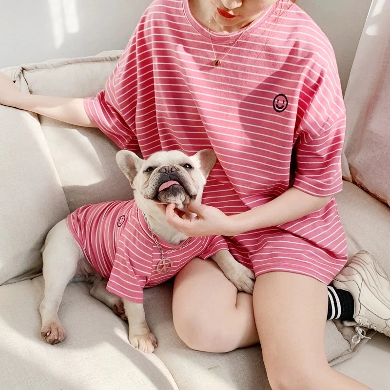 Striped Clothes For Small Dogs French Bulldog Pet Shirt Dog Clothing For Dogs Costume Pug Puppy Outfit
Striped Clothes For Small Dogs French Bulldog Pet Shirt Dog Clothing For Dogs Costume Pug Puppy Outfit