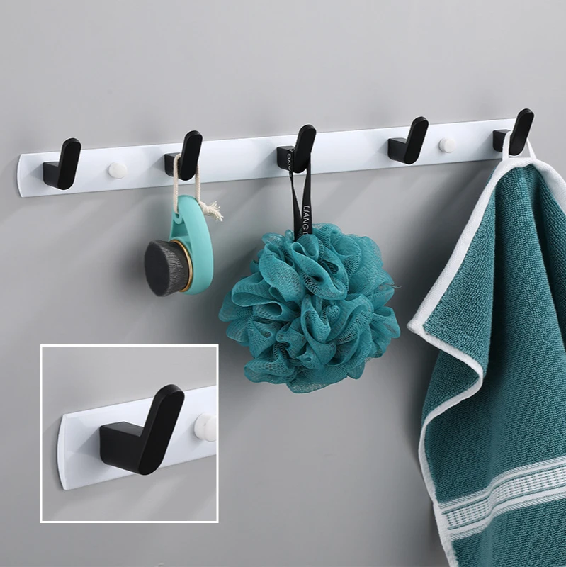 Black Space Aluminum Hanger Hook Zinc Alloy Wall Hanging Cloth Coat Hat Hook Bathroom Kitchen Door Rear Hook Rack 3-6 Hook
Black Space Aluminum Hanger Hook Zinc Alloy Wall Hanging Cloth Coat Hat Hook Bathroom Kitchen Door Rear Hook Rack 3-6 Hook